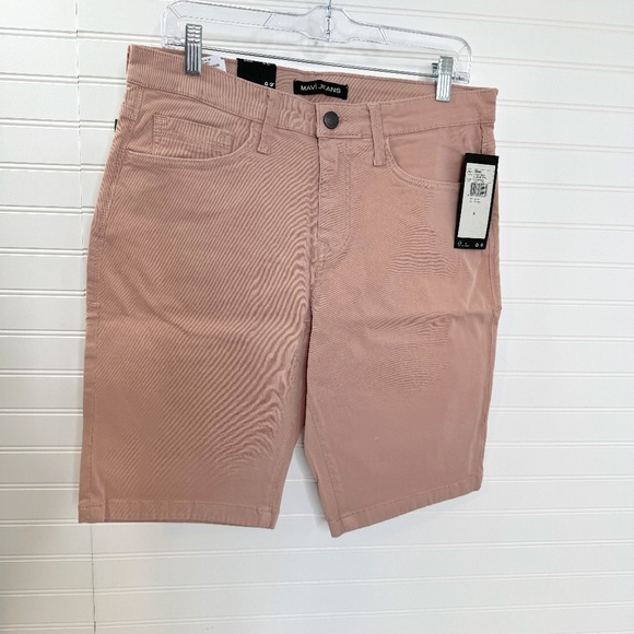 NEW Mavi John Straight Leg Shorts Blush W31 L11 - Picture 1 of 6